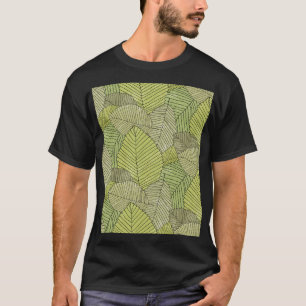 Colourful Leafs Pattern Design T-Shirt