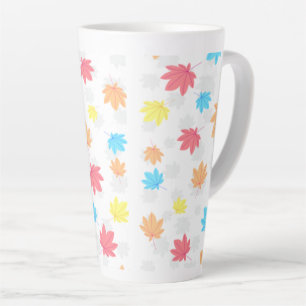 Colourful Leaves Latte Mug