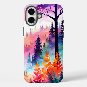 Colourful Leaves N Trees of the forest on Mountain iPhone 16 Plus Case