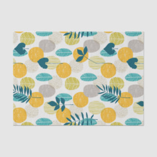 Colourful leaves pattern tissue paper