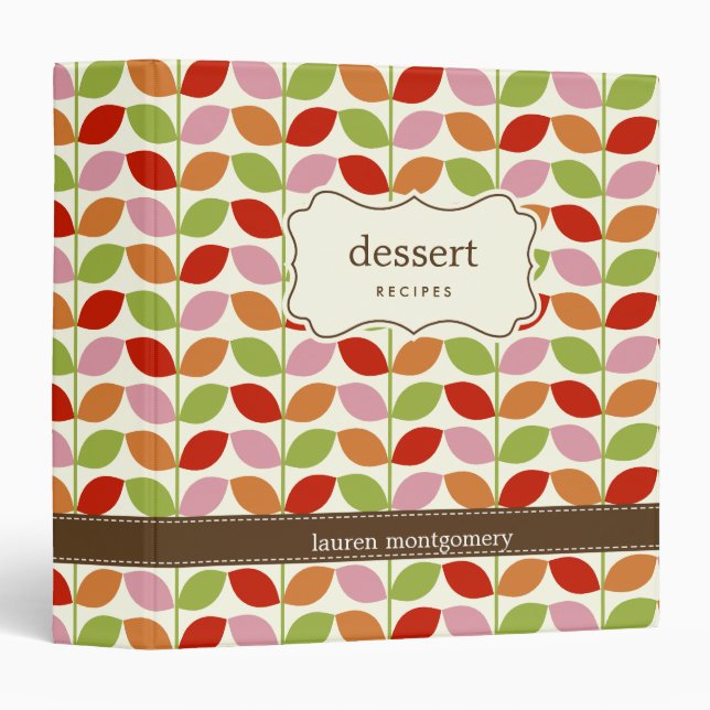 Colourful Leaves Personalized Binder (Front/Spine)