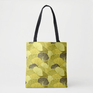 Colourful leaves: seamless olive pattern. tote bag