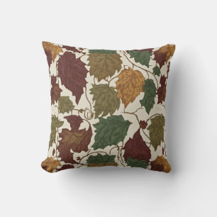Colourful Leaves  Throw Pillow