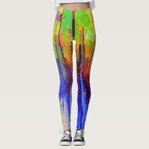Colourful Leggings with Abstract Design