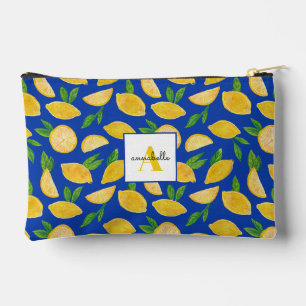Colourful Lemon pattern Accessory Pouch