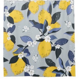 Colourful Lemons: Citrus Floral Pattern