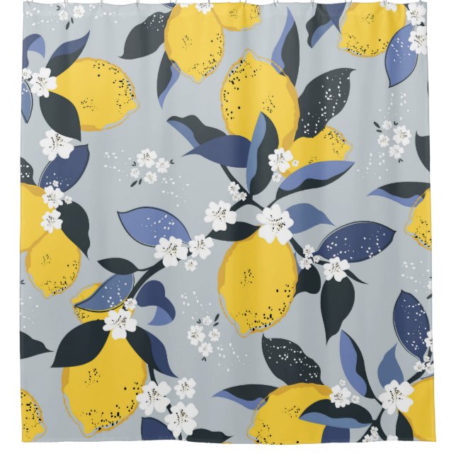 Colourful Lemons: Citrus Floral Pattern (Front)