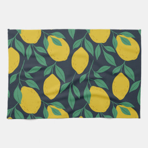 Colourful Lemons: Hand Drawn Vibrance. Kitchen Towel