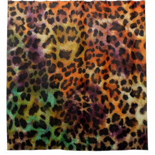 Colourful Leopard: Abstract Vintage Texture