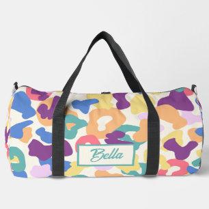 Colourful Leopard Pattern Duffle Bag