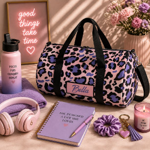 Colourful Leopard Pattern Duffle Bag