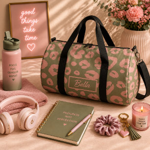 Colourful Leopard Pattern Duffle Bag