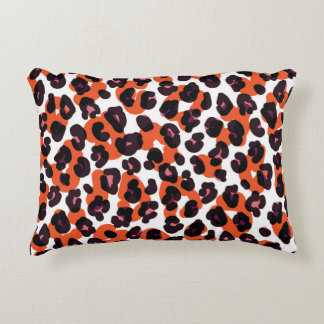 Colourful Leopard Pattern: Seamless Design. Accent Pillow