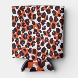 Colourful Leopard Pattern: Seamless Design. Can Cooler