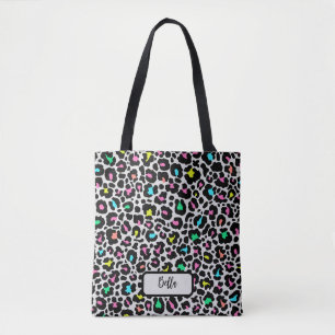 Colourful Leopard Pattern Tote Bag