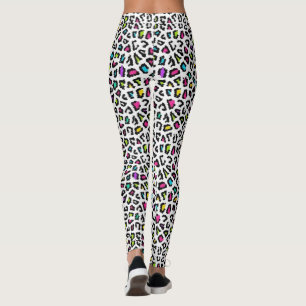 Colourful Leopard Print Leggings