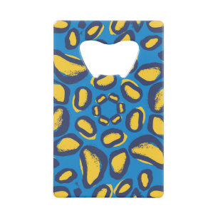 Colourful leopard print, seamless texture. credit card bottle opener