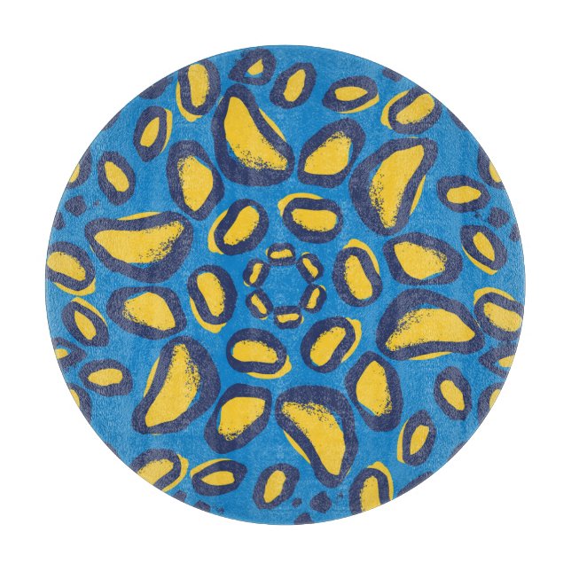 Colourful leopard print, seamless texture. cutting board (Front)
