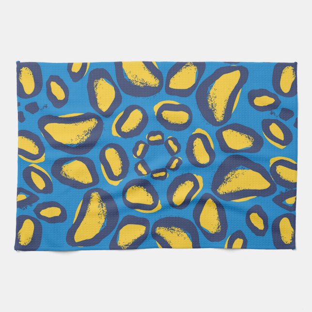Colourful leopard print, seamless texture. kitchen towel (Horizontal)