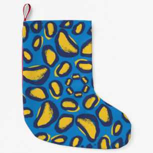 Colourful leopard print, seamless texture. small christmas stocking