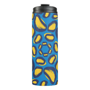 Colourful leopard print, seamless texture. thermal tumbler