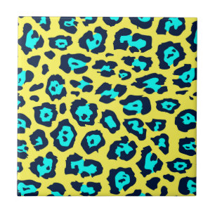 Colourful Leopard Print Tile
