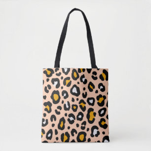 Colourful leopard seamless pattern. Fashion stylis Tote Bag