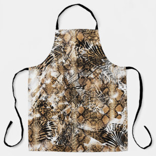 Colourful Leopard Zebra Camouflage Pattern Apron