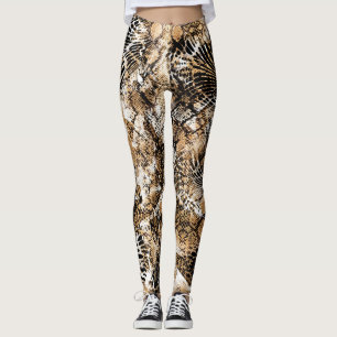 Colourful Leopard Zebra Camouflage Pattern Leggings