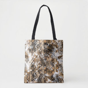 Colourful Leopard Zebra Camouflage Pattern Tote Bag