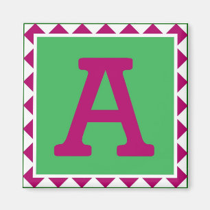 Colourful Letter 'A' - Magnet