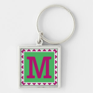 Colourful Letter 'M' - Keychain