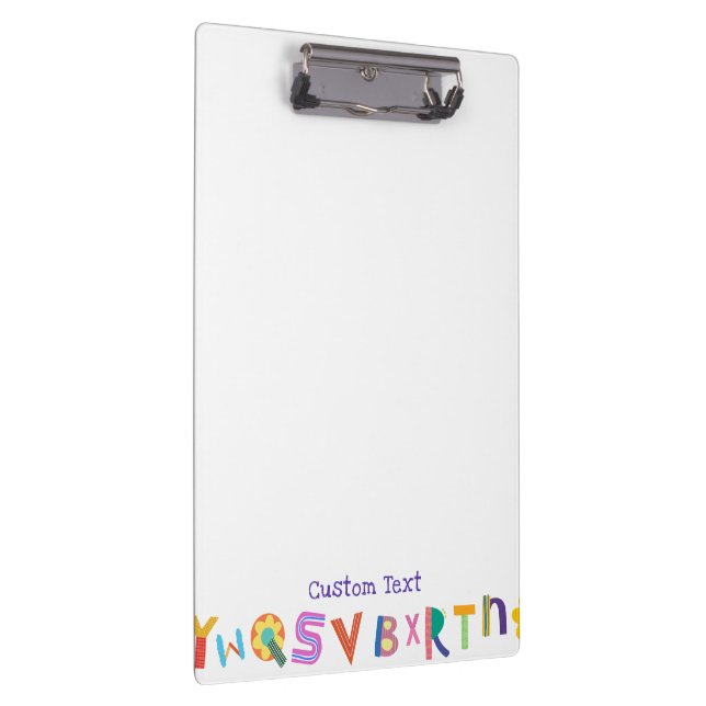 Colourful Letter Teacher Classroom  Clipboard (Right)