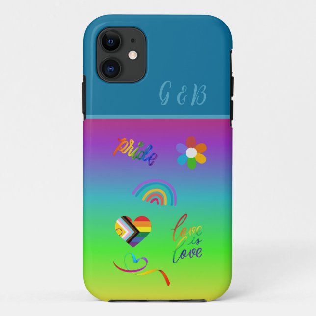 colourful lgbtq gay pride month Case-Mate iPhone case (Back)