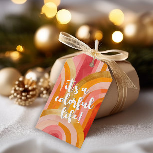 Colourful Life Whimsical Arches Christmas Gift Tags