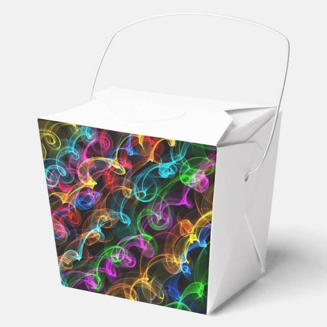 Colourful Light Explosion  Favor Box (Front)