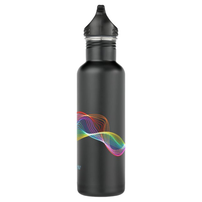 Colourful Light Matrix Personalized 710 Ml Water Bottle (Right)