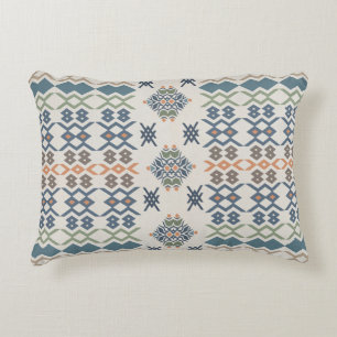 Colourful Light Tribal Abstract Throw Pillow