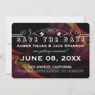 Colourful Light   Wedding Save the Date Cards