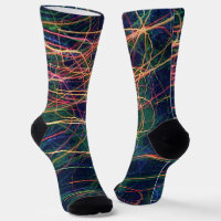 Colourful Lightning Style Funky Socks