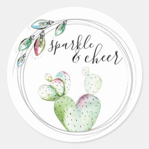 Colourful Lights and Cactus Envelope Seal