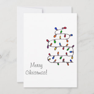 Colourful Lights Holiday Card