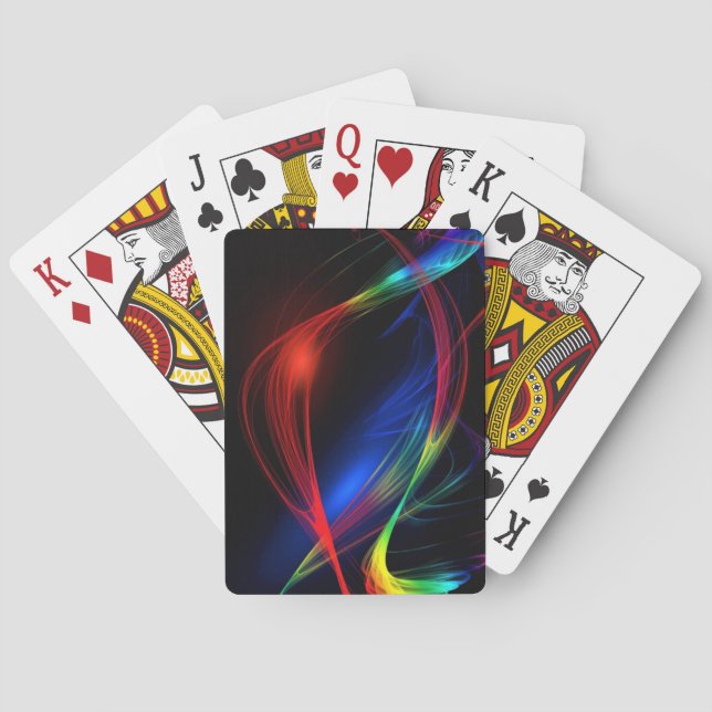 Colourful Lights Party Playing Cards (Back)