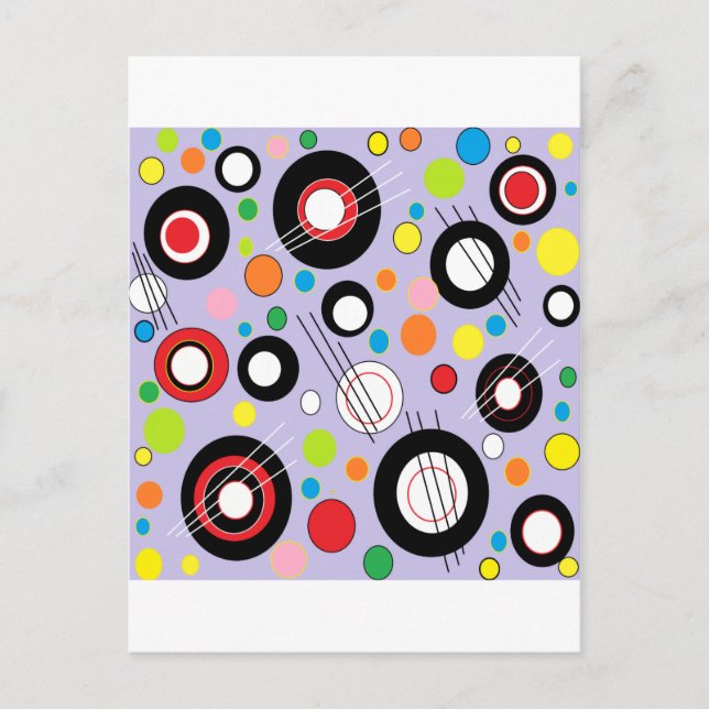 Colourful Lilac Postcard (Front)