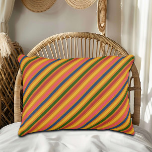 Colourful Line Pattern Accent Pillow