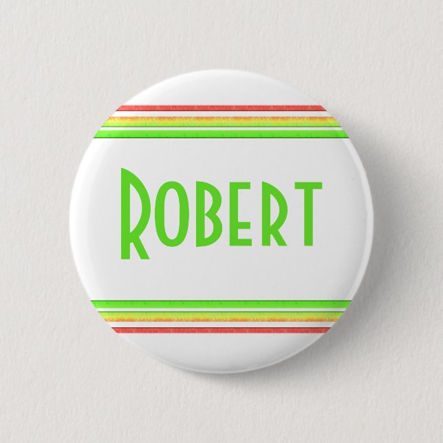 colourful lines 2 inch round button (Front)