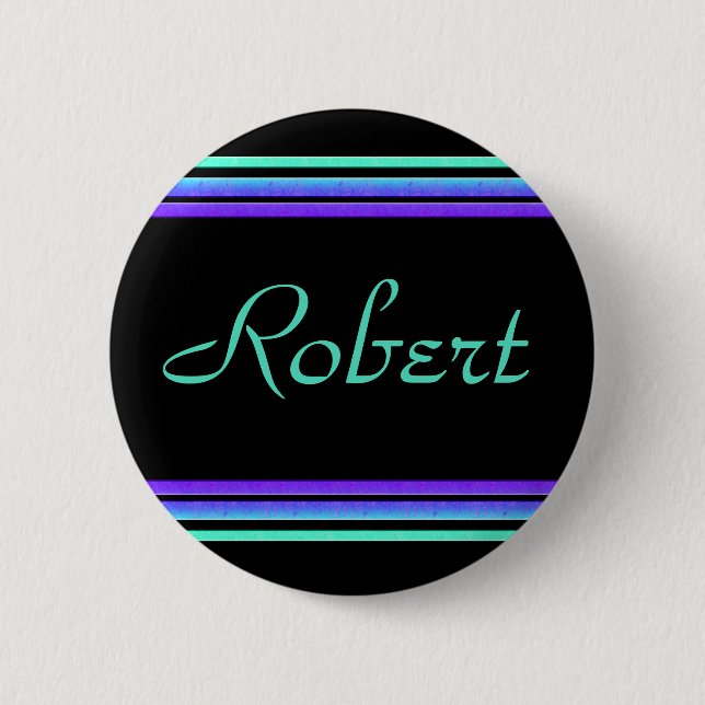 colourful lines 2 inch round button (Front)