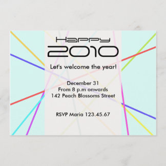Colourful Lines Invitation Card