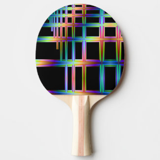 Colourful Lines Ping Pong Paddle