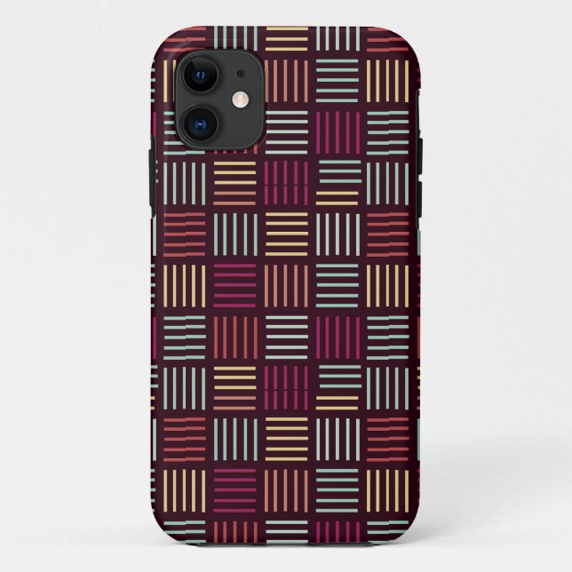 Colourful Lines Squared  Case-Mate iPhone Case (Back)